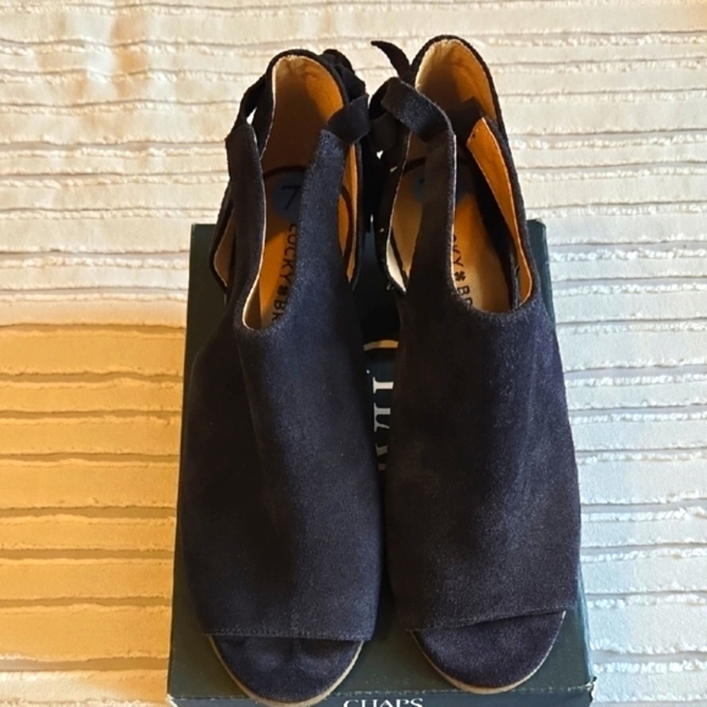 Lucky Brand Heeled Sandals with Tie Detail